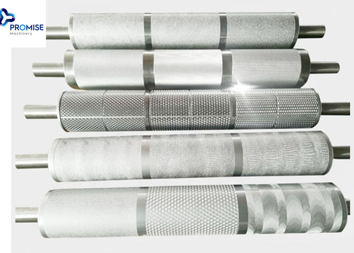 Etching Engraving Embossing Roller Chrome Covered Surface 1200mm Length