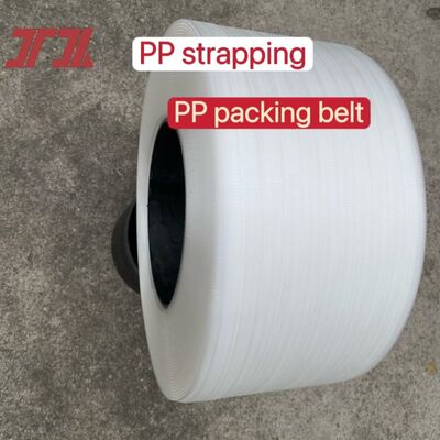 5-12mm PP strapping belt white PP packaging strap for use with automatic strapping machines