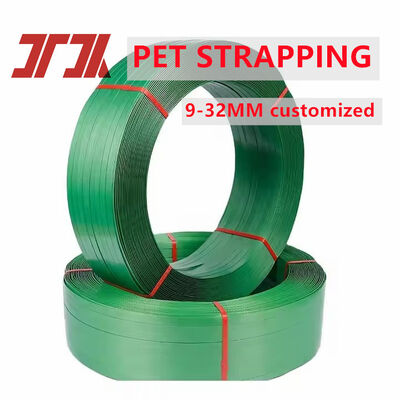 Environmentally Friendly Plastic Strap 16mm Green And Black Pet Strapping Polyester Strap