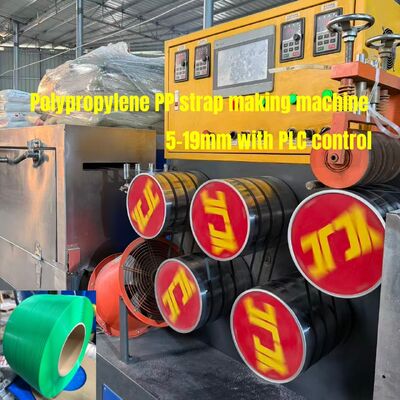 5-19mm PP Plastic Sandwich Strap Making Machine With Automatic Winding Machine