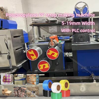 Fully Automatic Double Screw PP Strap Making Machine with PLC Computer System