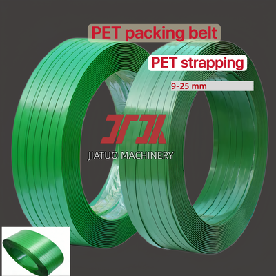 Green PET Packaging Strap Band  PET strapping PET packaging belt for Pneumatic strapping tools