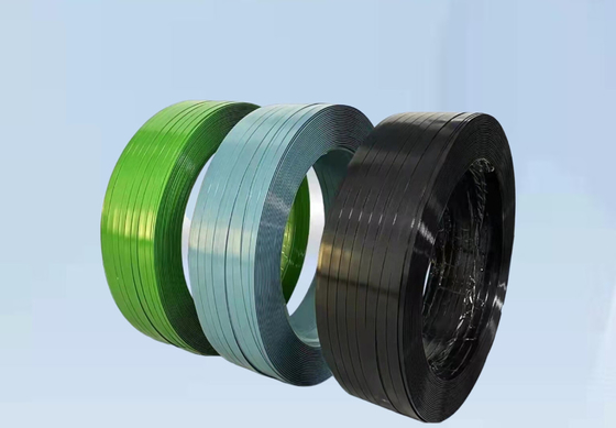 PET Strapping Production Line Colored Pet Packing Strap Roll With Embossed