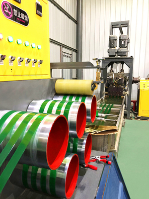 Auto 400kg/H PET Strap Making Machine 19mm Width Strapping Band Extruder With PLC Control