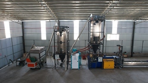Auto 400kg/H PET Strap Making Machine 19mm Width Strapping Band Extruder With PLC Control