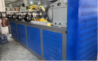 Single Screw 90mm PP Strap Production Line Double Output With PLC Memory System