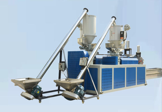 5-19mm Double Screw PP Sandwich Strap Making Machine With PLC Control