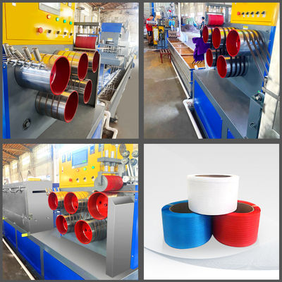 45-50KW Polypropylene PP Strap Making Machine Can Use 100% PP Recycled Material