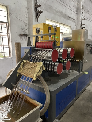 5-19mm Customized Polyethylene PP Packing Belt Making Machine With PLC Control System And Automatic Winder