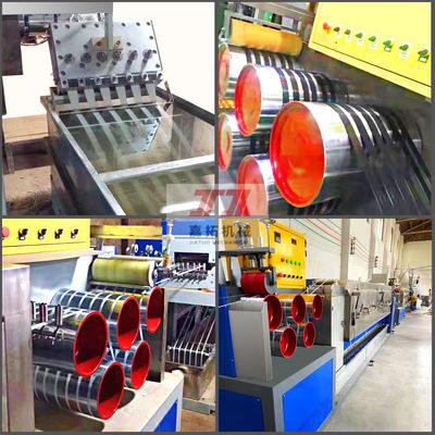 GUGAO Motor PP Strap Making Machine 100KW Power Consumption 0.4-1.2mm Strap Thickness