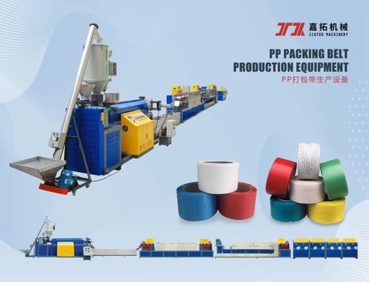PLC Control System PP Strap Manufacturing Machine For Speed And Strapping Operations