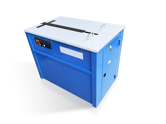 PP Belt Semi Automatic Bale Speed 2.5 Seconds/Strip Carton Box Strapping Machine