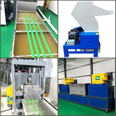 PET Strapping Band Making Machine 9–25mm PET Packing Belt Production Machine with PLC Control System.