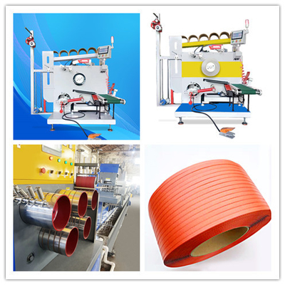 1.8KW PP Strap Winder Dual-Servo Motor Automatic Paper Tube Change Support