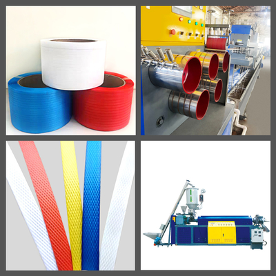 CE PP Strap Band Extrusion Line with 5.7 T Capacity per Day for Large-Scale Production
