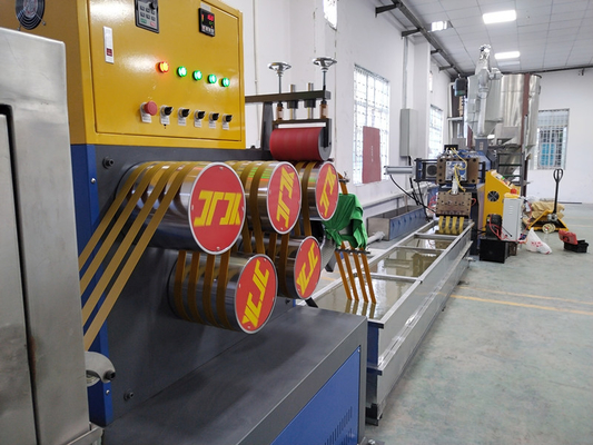 PP Strap Band Extrusion Line Plastic Strap Making Machine With PLC Control