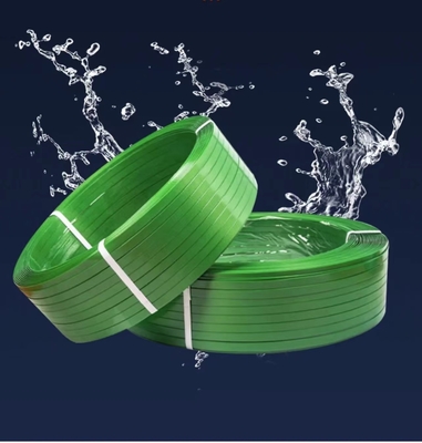 Cold resistant PET plastic packing belt, super tensile PET packing belt, green binding belt, Model: PET-16080