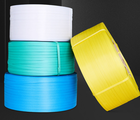 PP plastic packing tape, PP packing tape, color high quality PP binding tape, width: 5-19mm, weight: 10KG/ roll
