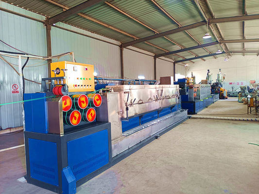 PP belt making machine, twin-screw sandwich PP strapping equipment with automatic winding machine