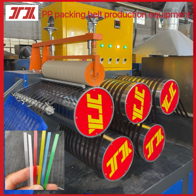 PP packing belt production line, PLC controlled PP belt making machine, width: 5-19mm,thickness: 0.3-1.2mm