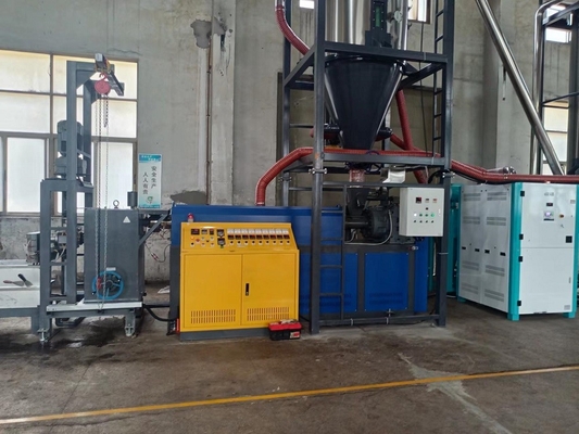 Single Cylinder Filter PET Packaging Belt Production Line With No-Stop Changer