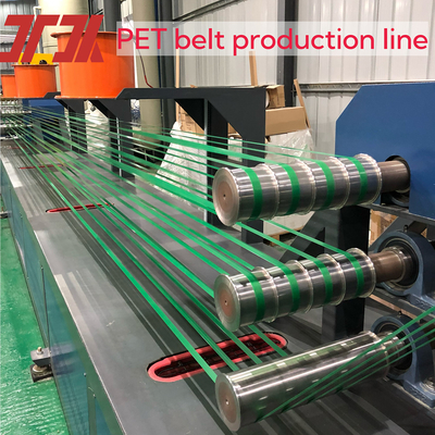 9-32mm Width 280kg/H Plastic Pet Strap Making Machine With Embossing And PLC Control System