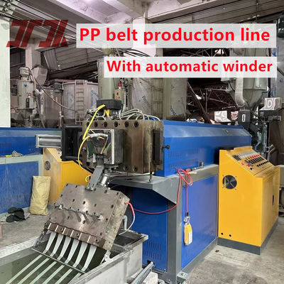 Adjustable Tension PP Strap Extrusion Line With Double Station Winding machine