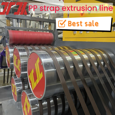 PLC Controlled PP Strap Making Machine With High Standard Of Straightness New Technology