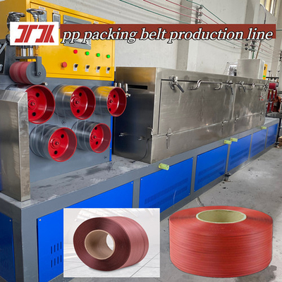 Customized plastic extruder 5-15mm PP strapping production line PP equipment for PLC control system