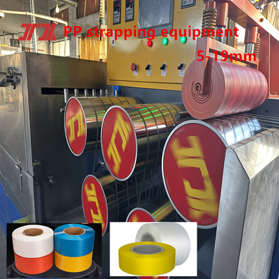 PLC Control PP Packing Belt Production Line High Efficiency PP PP Bundling Machine Width: 5-19mm