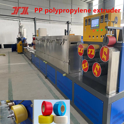 Custom Plastic Extruder PP Strapping Production Equipment With Automatic Winding Machine With 5-19mm Width