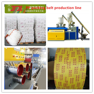 Plastic Machinery PP Polypropylene Strapping Equipment With 100-600KG/24 Extrusion Capacity