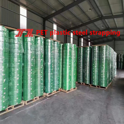 Plastic Strapping Tape PET Plastic Steel Strapping Tape For Pneumatic Strapping Machine