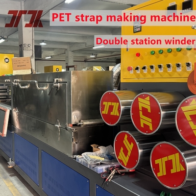 Double Station Winder 100% Recycled Pet Production Machine With Good Flexible Straps