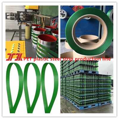 Reliable 9-25mm Pet plastic production line pet plastic steel belt equipment with chemical fiber filter