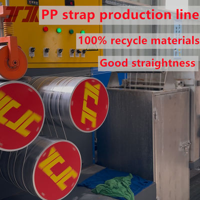 45-50KW Polypropylene PP Strap Making Machine Can Use 100% PP Recycled Material