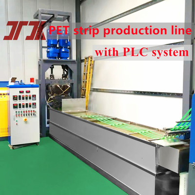 9-32mm width Full Automatic Polyester PET Strap Production Line make high tension 250-950kg