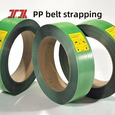 Strength>500KG Wide Printable Poly Strapping Transparent Green PET Strap Affordable Packaging Banding Strapping