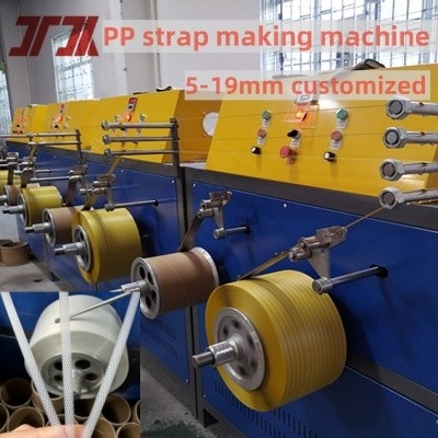 Manufacturer PP Packaging Belt Production Line For 5-19mm Width Customized Good Flexible And Tension