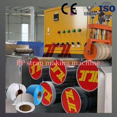 Plastic Packing Belt Making Machine 100KW Polypropylene Strapping Band Extruder