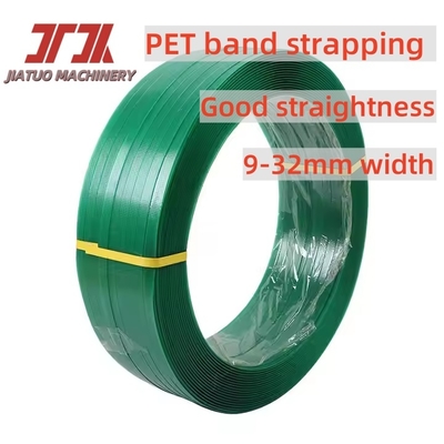 Plastic Polyester Strap Pet Strapping Green Black Embossing For Wood Packing Industry