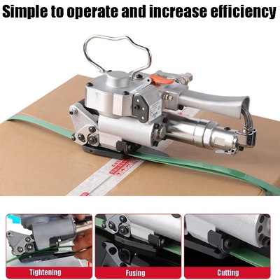 Buckle Free Handheld Pneumatic PET PP Strapping Machine for Pallet Large Carton Wood