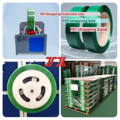 PLC control system belt making machine, automatic pet belt machine, Model: JTPET-100
