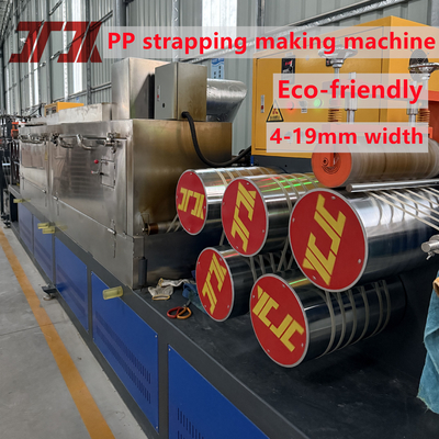 5-19mm width JiaTuo Polypropylene PP strap making Machine with non-stop screen changer