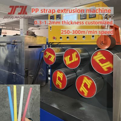 5-19mm Pp Belt Strap Making Machine with PLC control and 250-300m/min running speed