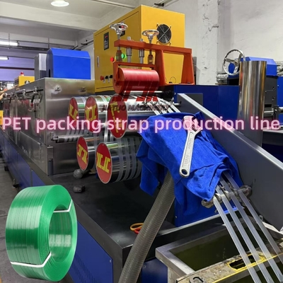 120KW Automatic PET Strap Production Line For Industrial Applications With 3.5m2 Filter