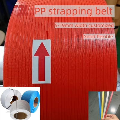 5mm Machine Grade Strap Packing PP Strapping With Good Straightness And Customized Colors