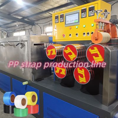 Fully Automatic PP PET Strap Making Machine PP PET Belt Extrusion Line With Larger Filter 3.5m2