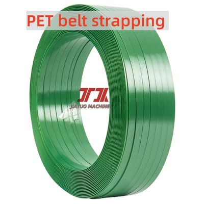 Transparent Green Polyester Pet Plastic Strapping Roll For Pallets Packaging With 9-32mm