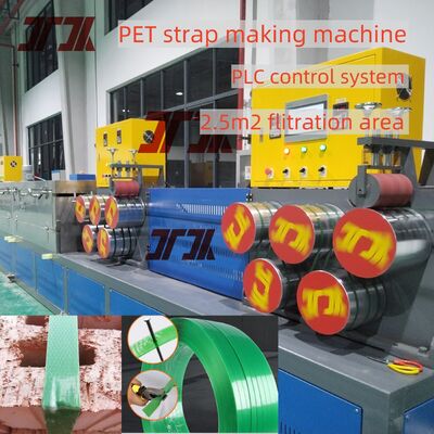 6000L Pre-drying Barrel PET Strap Making Machine Packing Belt Machinery With Automatic Winder